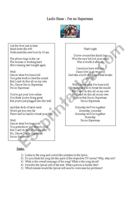 English worksheets: Scrubs theme song