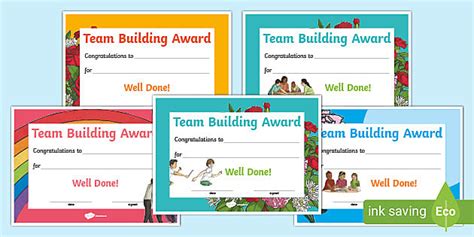 Team Building Award Certificates - Printable Resource Pack