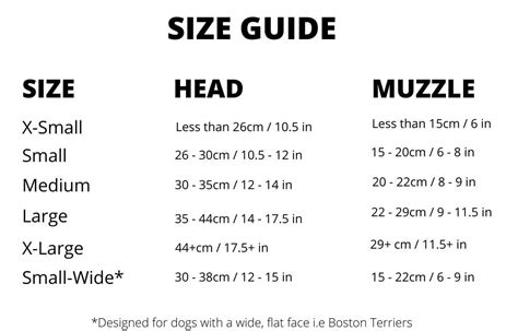 Rex Specs Dog Goggles | Find My Size | Guide for Dog Goggle Sizing