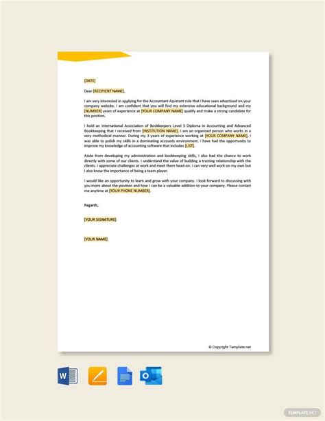 Free Free Job Application Letter for Nurse Template - Google Docs, Word ...