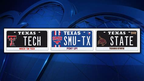 Texas Releases New License Plate Designs for Three Colleges, Including ...