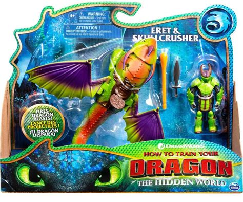 How to Train Your Dragon The Hidden World Eret Skullcrusher Action Figure 2-Pack Spin Master ...