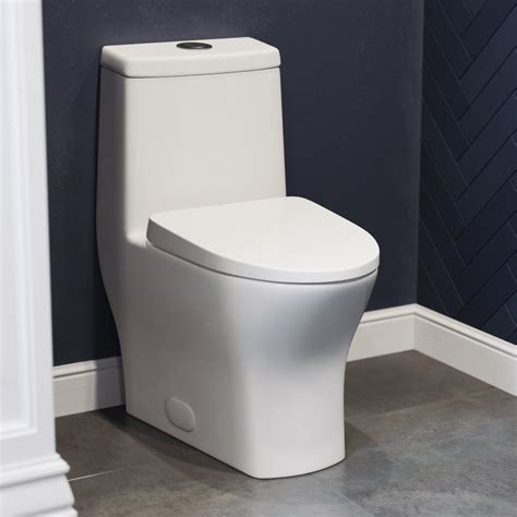 Swiss Madison Sublime II 1-Piece 0.8/1.28 GPF Dual Flush Elongated Toilet in White-SM-1T257 ...