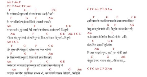 Nepali christian songs with guitar chords