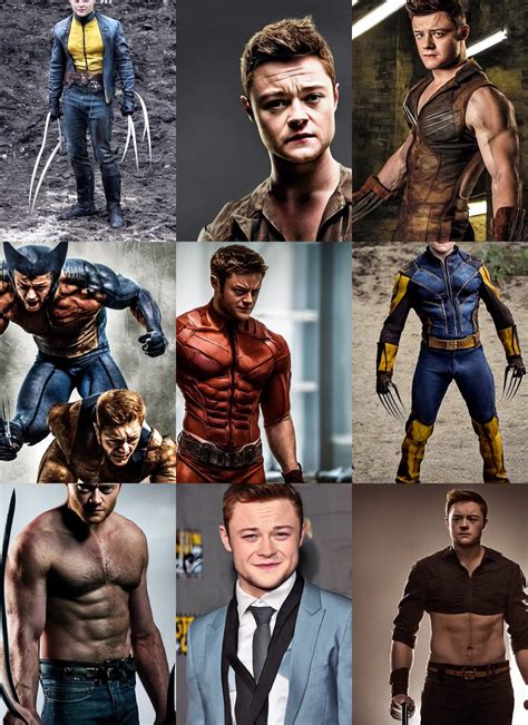 Taron Egerton as Wolverine , document. photo. | Stable Diffusion | OpenArt