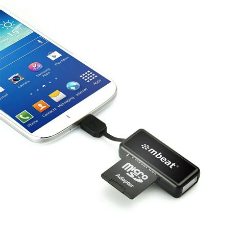 Micro USB Card Reader and Hub for Android Smartphone and Tablet - USB-A ...