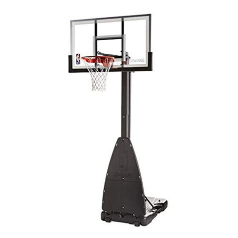 Spalding 54 Inch NBA Glass Backboard Portable Basketball System ...