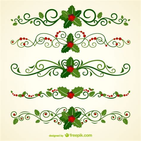 Holly Border Vector at GetDrawings | Free download