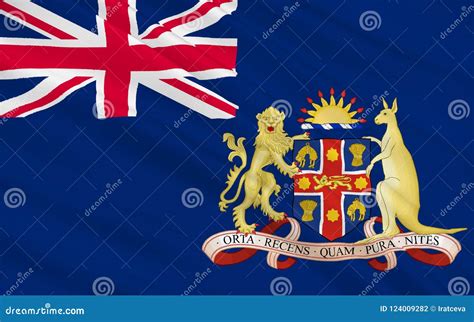 Flag of New South Wales stock illustration. Illustration of australia - 124009282