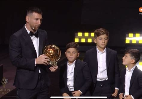 Three Messi Family Sons Unleash Classic 'Anti-Fan' Reactions as Father Clinches 2023 Golden Ball ...