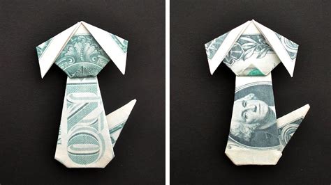 My MONEY DOG | Dollar Animal Origami | Tutorial DIY by NProkuda - YouTube