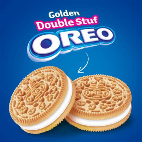 Oreo Double Stuf Golden Sandwich Cookies Party Size, 26.7 oz - King Soopers