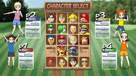 Mario Golf 64 HD Character Select screen by Stretch90 on DeviantArt