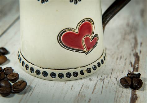 Heart Mug Coffee Mug Tea Mug Ceramics and Pottery Unique - Etsy