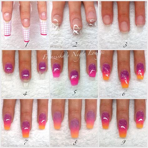 how to ombre gel nails art tutorials