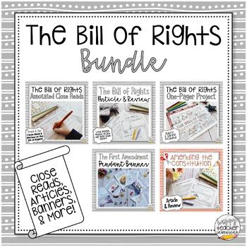 The Bill of Rights Bundle! - Articles, Activities, and Creative Projects!