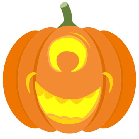 Mike Wazowski Face Pumpkin Stencil | Free Printable Papercraft Templates