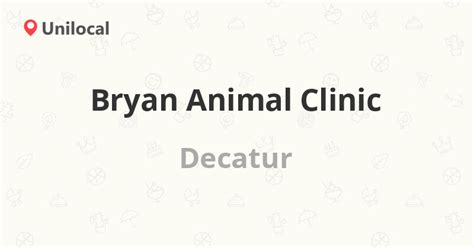 Bryan Animal Clinic – Decatur, 1326 Stratford Rd SE (3 reviews, address and phone number)