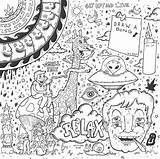 Get This Free Trippy Coloring Pages To Print For Adults OA8C5 sketch template