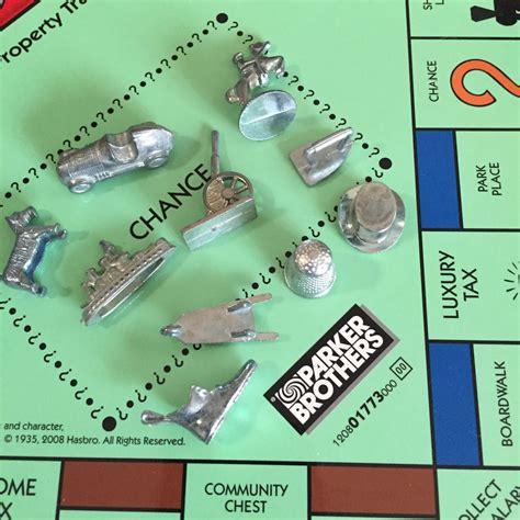 10 Monopoly Game pieces / Vintage Monopoly Game tokens for | Etsy