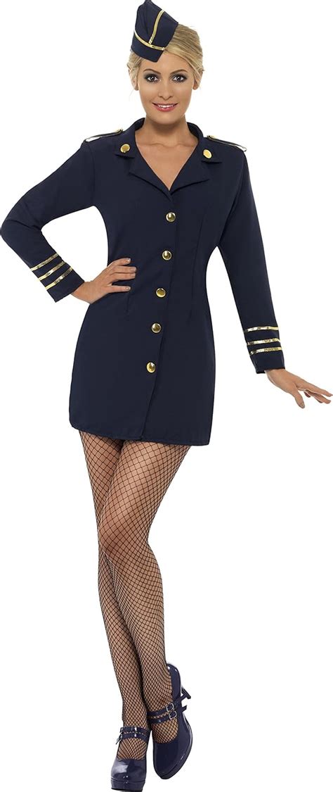 Smiffys Women's Flight Attendant Costume: Amazon.ca: Clothing & Accessories