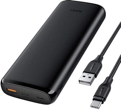 Amazon - AUKEY Portable Charger USB C, Power Bank 20000mAh with 18W PD ...