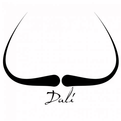 Salvador Dali Wall Sticker Mustache Wall Decal Movember Home Decor