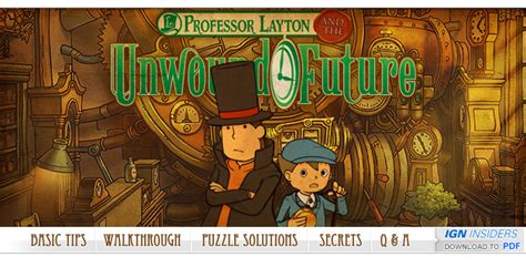 Professor Layton and the Unwound Future for Nintendo DS - lagoagrio.gob.ec