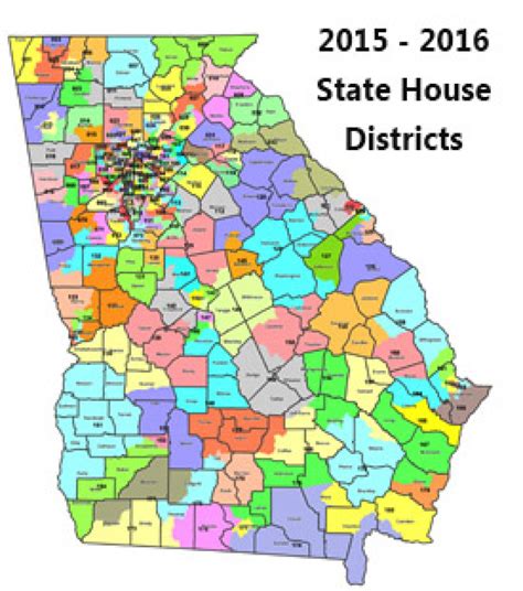 Georgia State Senate District Map - Printable Map