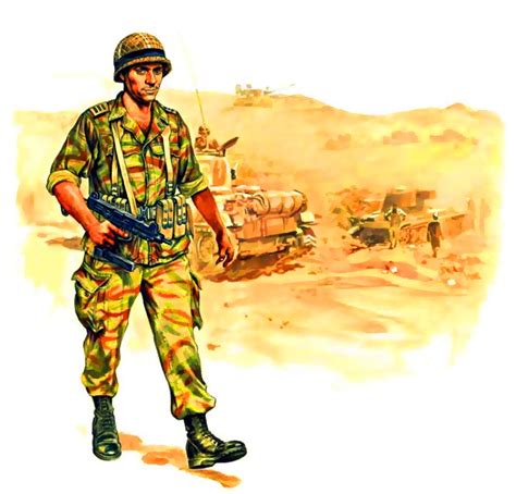 Israeli troop in the Sinai, Six Days War | War art, Modern war, Military art