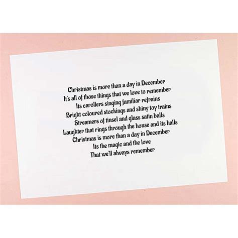 6x6 / 7x7 / 8x8 Christmas Verses Card Inserts - Pack of 10