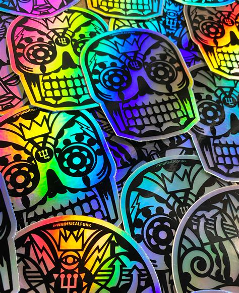 Holographic Sticker Pack 3 Square Vinyl Stickers | Etsy