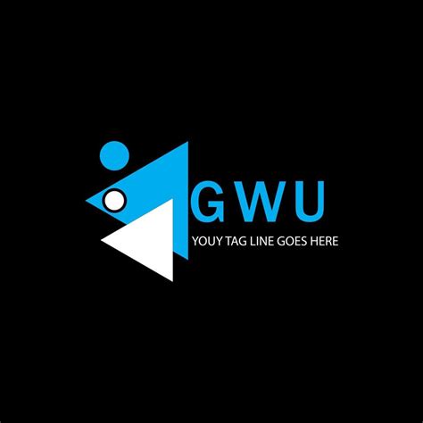 GWU letter logo creative design with vector graphic 7927474 Vector Art ...