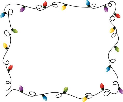 Christmas Lights Border Clip Art Page Border And Vector Graphics ...