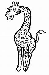 Fun Giraffe Coloring Page  Free Printable Pages sketch template