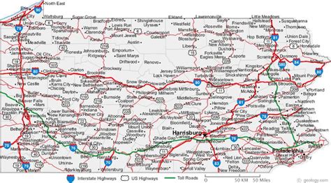 PA Map with Routes | Road Trip!!!! | Pinterest