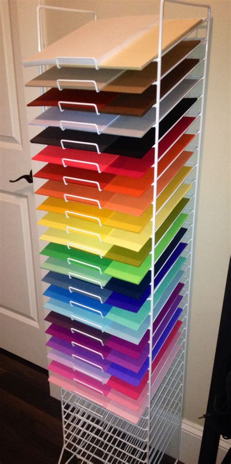 Picked up my paper rack today! Love it! | Stationery store design, Craft room storage, Craft ...