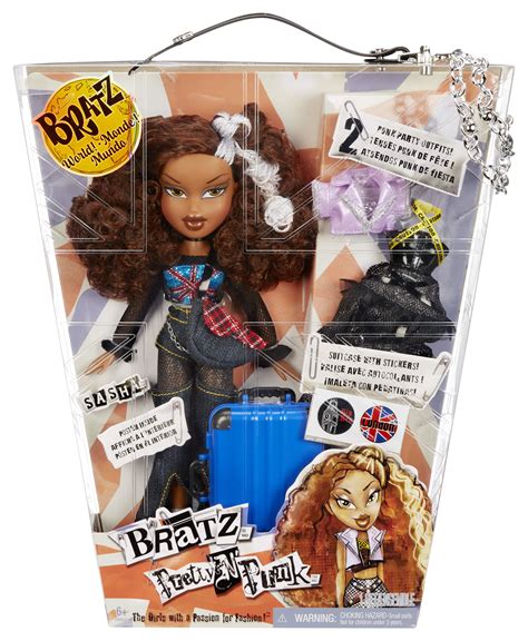 Bratz Pretty ‘N’ Punk Sasha Fashion Doll with 2 Outfits and Suitcase ...