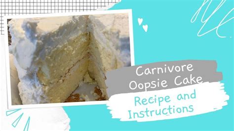 Kelly Hogan’s Carnivore Oopsie Cake #carnivore #carnivorediet #cakerecipe