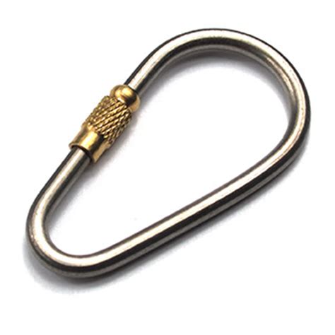 Lightweight Carabiner Key Ring Small Titanium Carabiner D Clip Mini Lock Climbing Hook Twist ...