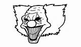 Killer Clown Coloring Pages At GetDrawings  Free Download sketch template