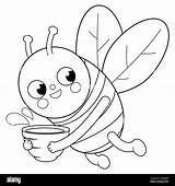 Honey Bee Coloring Page sketch template