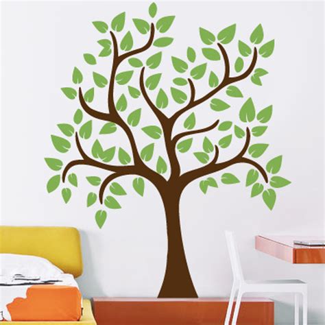 Small Leafy Tree Wall Decal | DecalMyWall.com