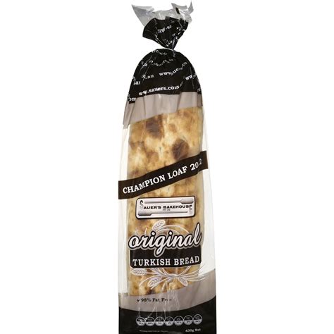 Sauer's Bakehouse Turkish Bread 430g | Woolworths