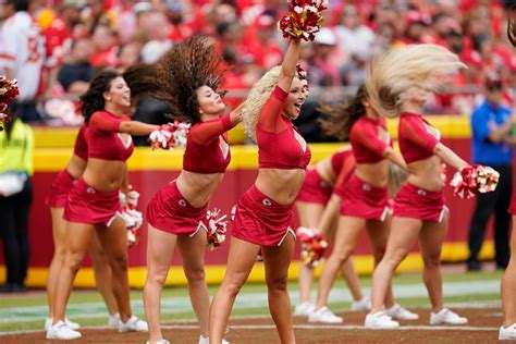 Kansas City Chiefs Cheer Girls Are Desperately Waiting for a Touchdown to Let Their Energies ...