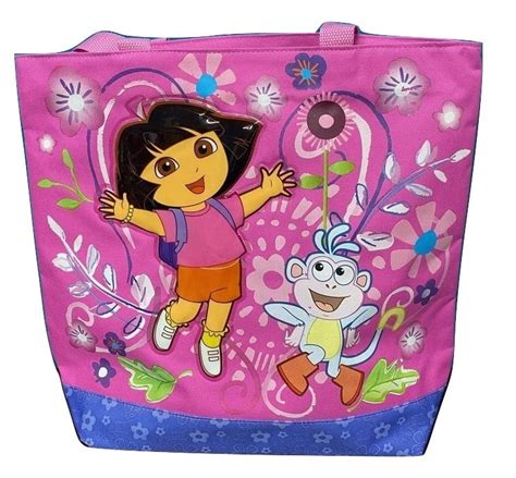 Dora The Explorer Tote Bag (16") - A Great Day To Explore! - Walmart.com