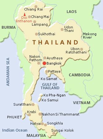 Siam Thailand Map