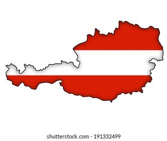 Austria 3d Flag Map Vector Stock Vector (Royalty Free) 2243026639 ...