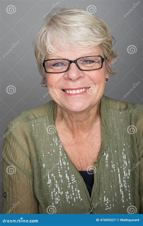 Friendly Old Woman Stock Photo - Image: 47605527