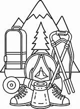 Free Printable hiking coloring Pages 50089243 Vector Art At Vecteezy sketch template